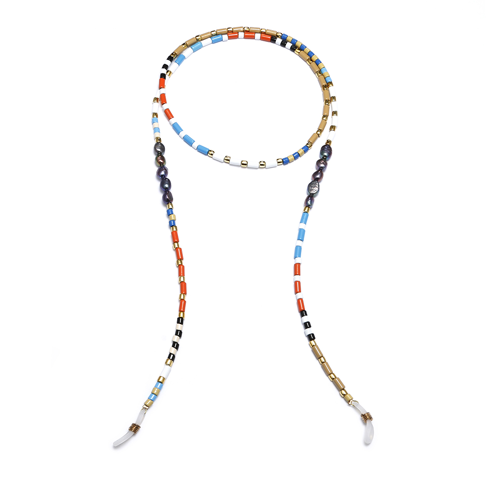 Новый дизайн, ожерелье-цепочка из стекла Beadseye с жемчугом, Многофункциональный шнурок с защитой от потери, ремешок, веревка, шнуры, цепочка для очков, ремешок