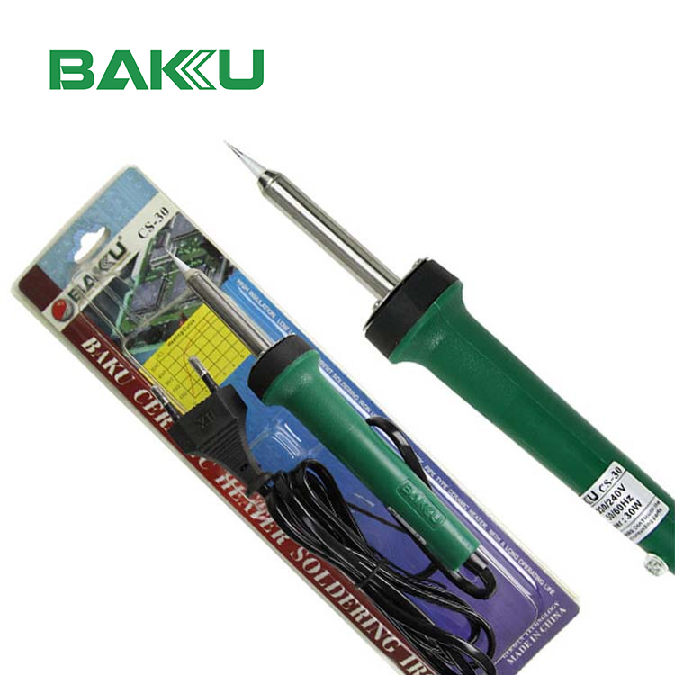 Ceramic Heater Element Soldering Iron With A Thermocouple Single Branch Hand Held BAKU BK-CS-30 Mobile Phone Soldering Iron