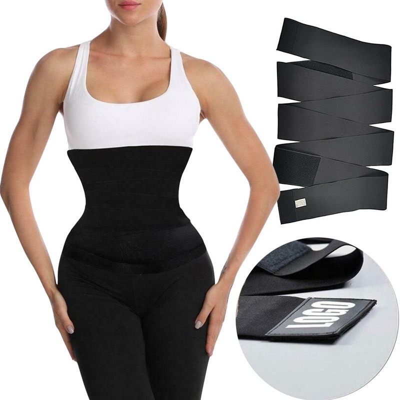 Custom Women Slimming Trainer Shaperwear Band Belt Tummy Wrap Belt Corset Back Support Brace Belt Resistance High Waist Shapers
