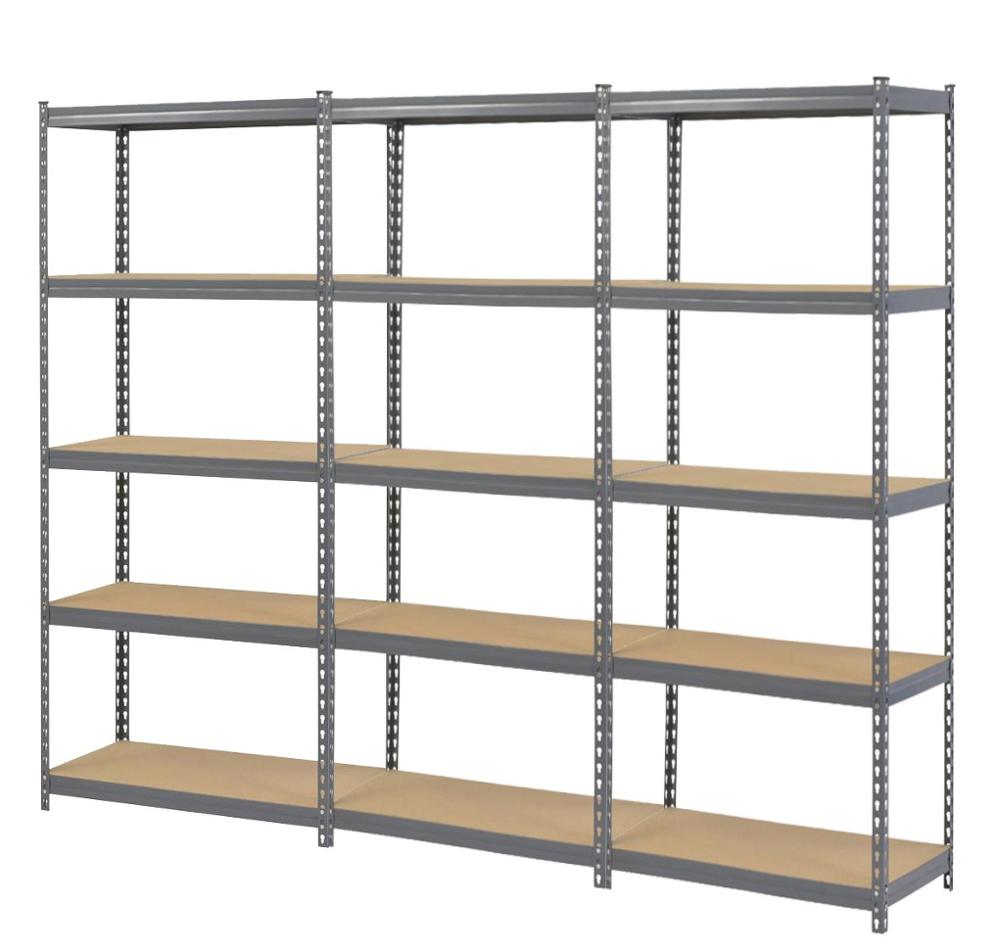 heavy duty boltless decorative metal storage shelving racks
