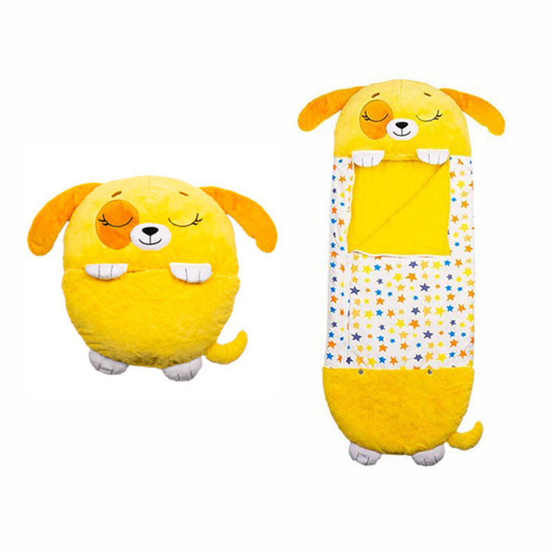 Happyyy Nappers Sleeping Bag Plush Dog Pillow Happy Nappers Stuffed Animal Sleeping Bag For Kids