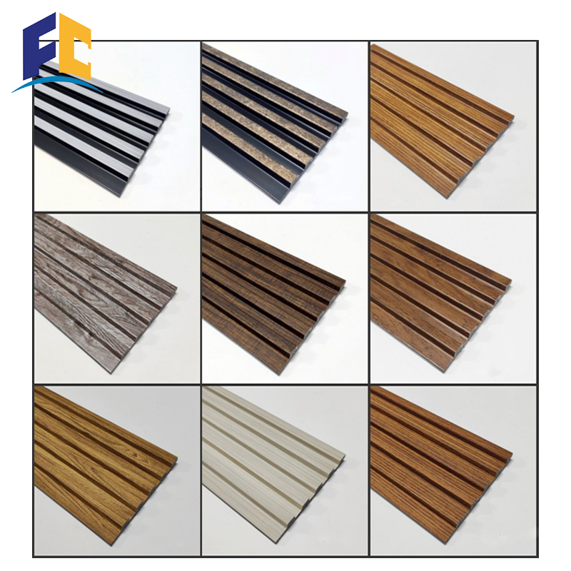 Exterior Decorative Wood Plastic Composite Co extrusion Wpc outdoor great wall panel