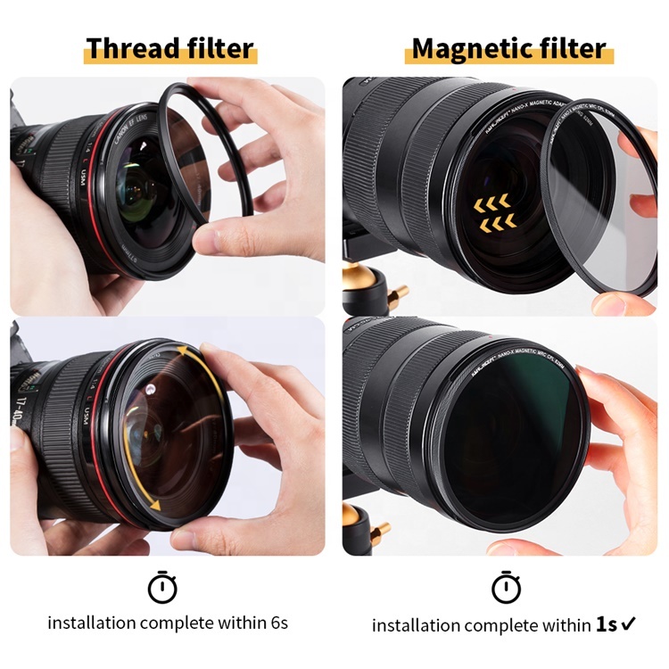 K & F Concept 67 мм магнитный стеклянный фильтр для объектива камеры magic uv nd и cpl фильтр для объектива