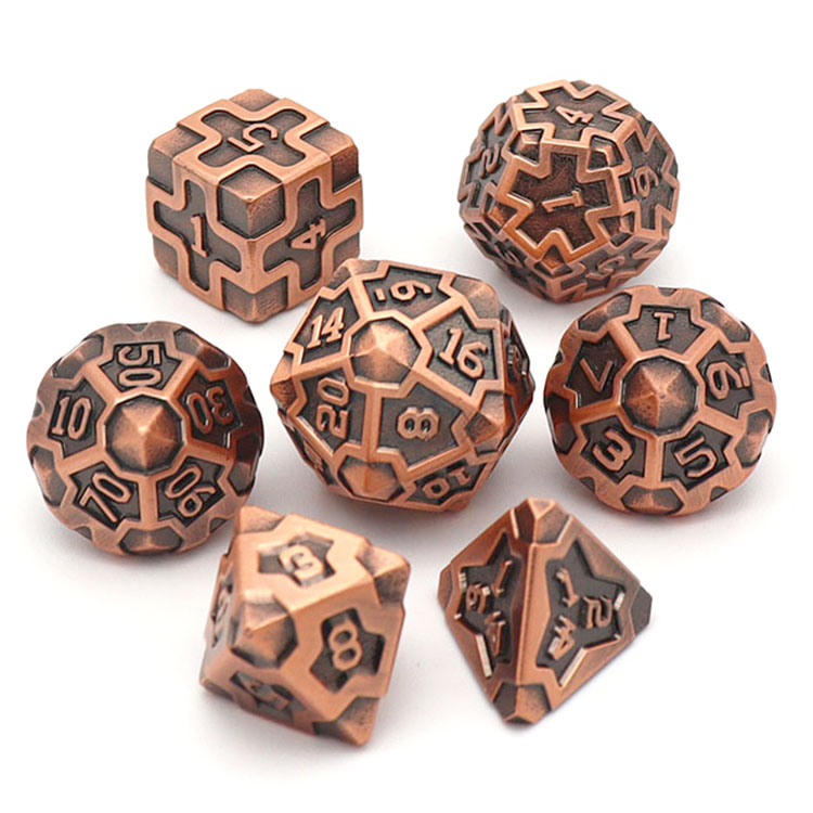 Игральные кости для взрослых, металлические многогранные кости, 12 мм, игральные кости