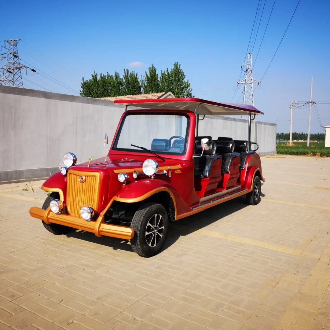 Factory Direct Selling Battery Operated Luxury 11 Passengers Tourist Sightseeing Classic Car