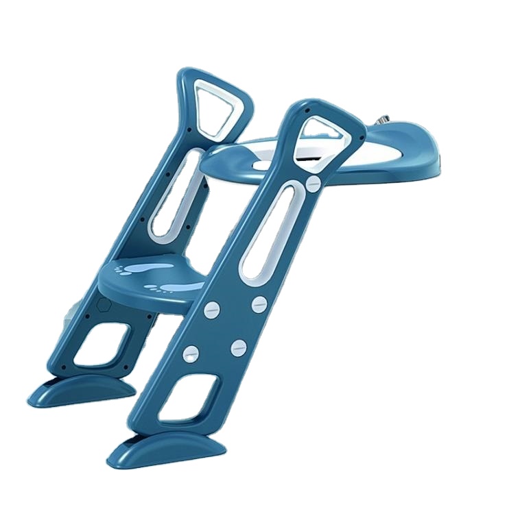 Potty Training Seat Toddler Toilet Seat with Step Stool Ladder Toddlers Comfortable Safe Potty Seat with Anti-Slip Pads Ladder