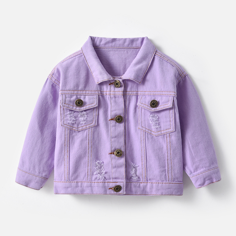 OUYDIU 2021 Spring New Fashion Children Denim Jackets Kids Warm Coat Unisex Boys Girls Outwear Kids Sports Clothes