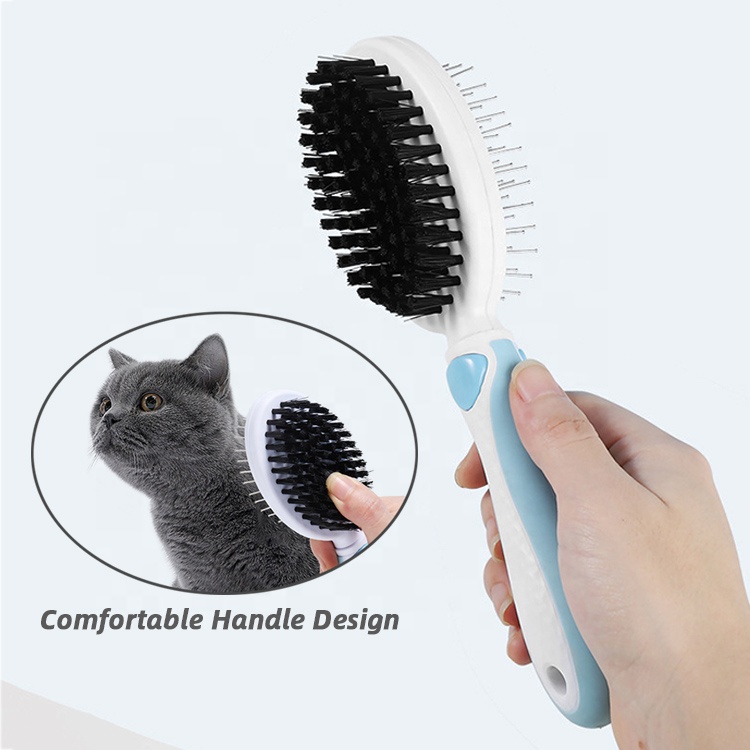 Manufacturer Pet Self Cleaning Brush Pet Hair Remover Grooming Tools Removal Comb Dog Hair Cleaning Brush