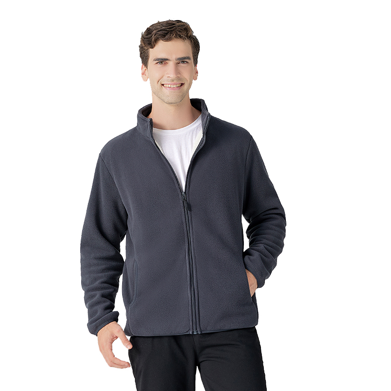 2021 Winter Clothes Custom Logo Wholesale Man Micro Polar Fleece Jacket Men