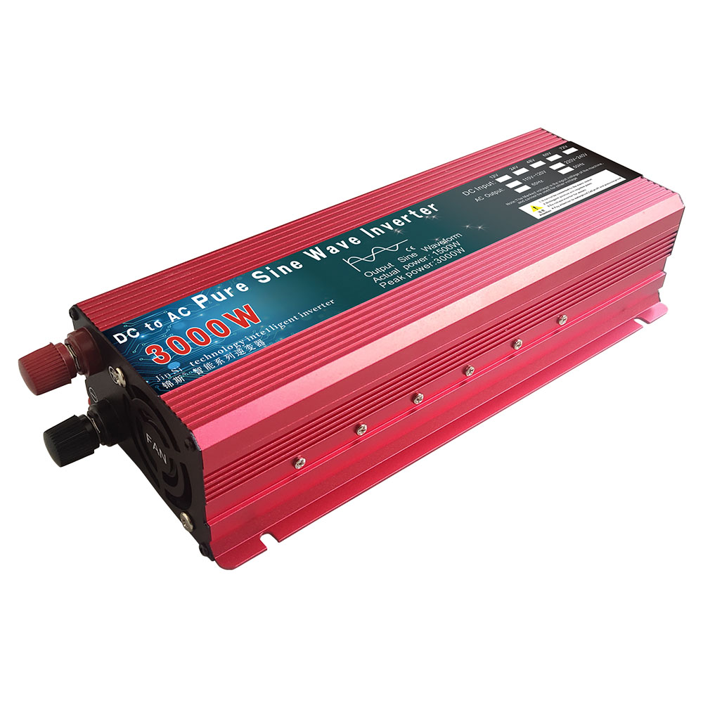Оптовая продажа с фабрики, инвертор с чистым синусом 12V 24V 220V 110V 1000W 1600W 2000W 3000W преобразователь питания на солнечной батарее 12V постоянного тока до 220V инфертор