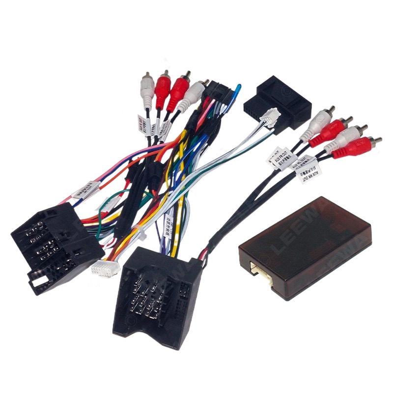 Автомобильный аудио Android 16PIN кабель питания адаптер с Canbus коробка для Audi 2004-2008 A3/A4/A6/TT электропроводка проводка радио провод