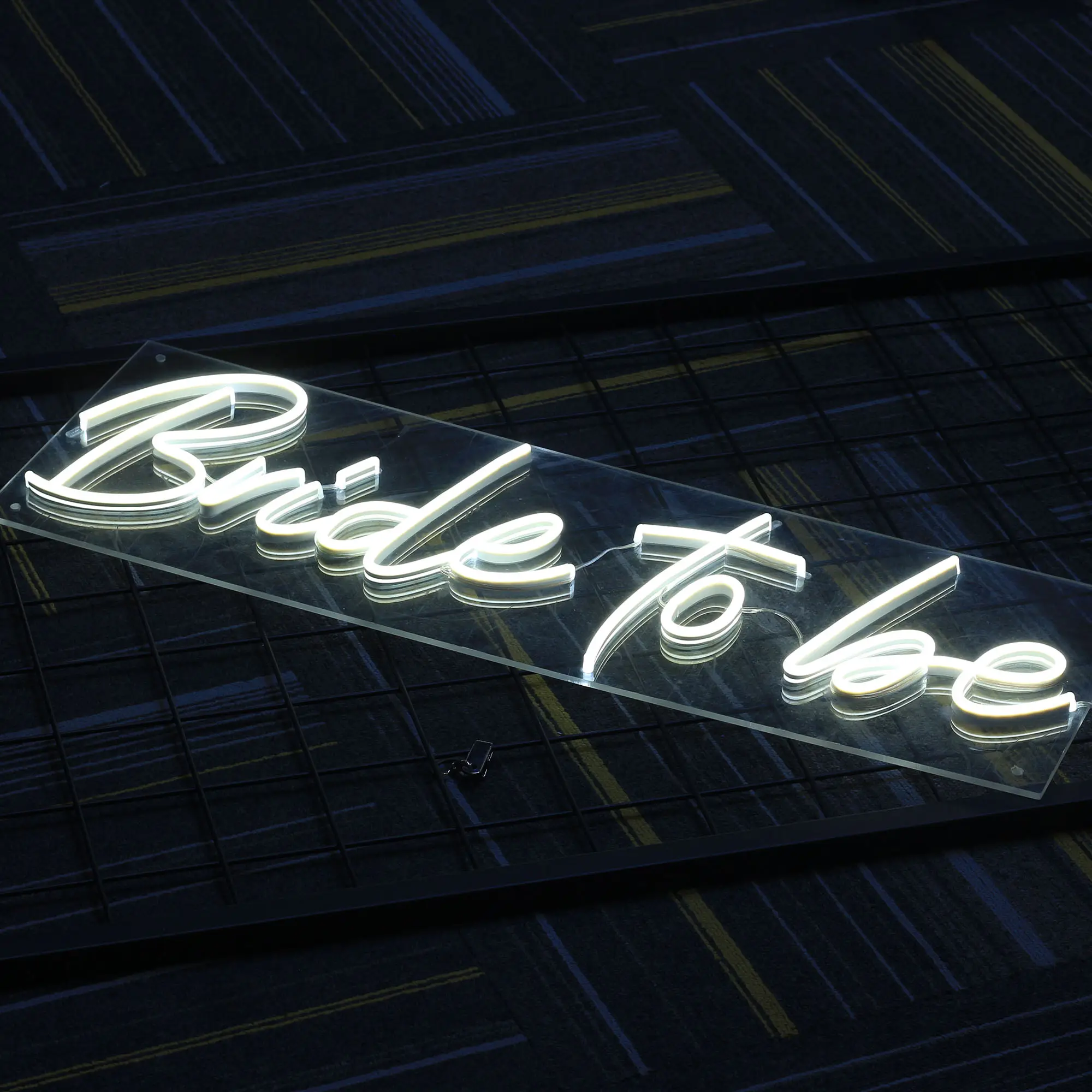 Customized Logo Direct Selling Bride I Love You Wedding Decoration Acrylic Neon Sign