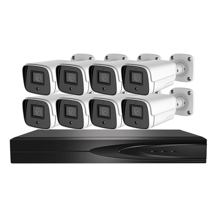 H265 8CH 3MP Bullet IP66 POE IP CCTV камера системы видеонаблюдения