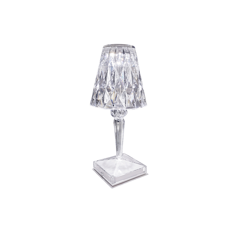 New Crystal Table Lamp Romantic Home Pub Wedding Restaurant Indoor Outdoor Portable Touch Desk Lights Rechargeable