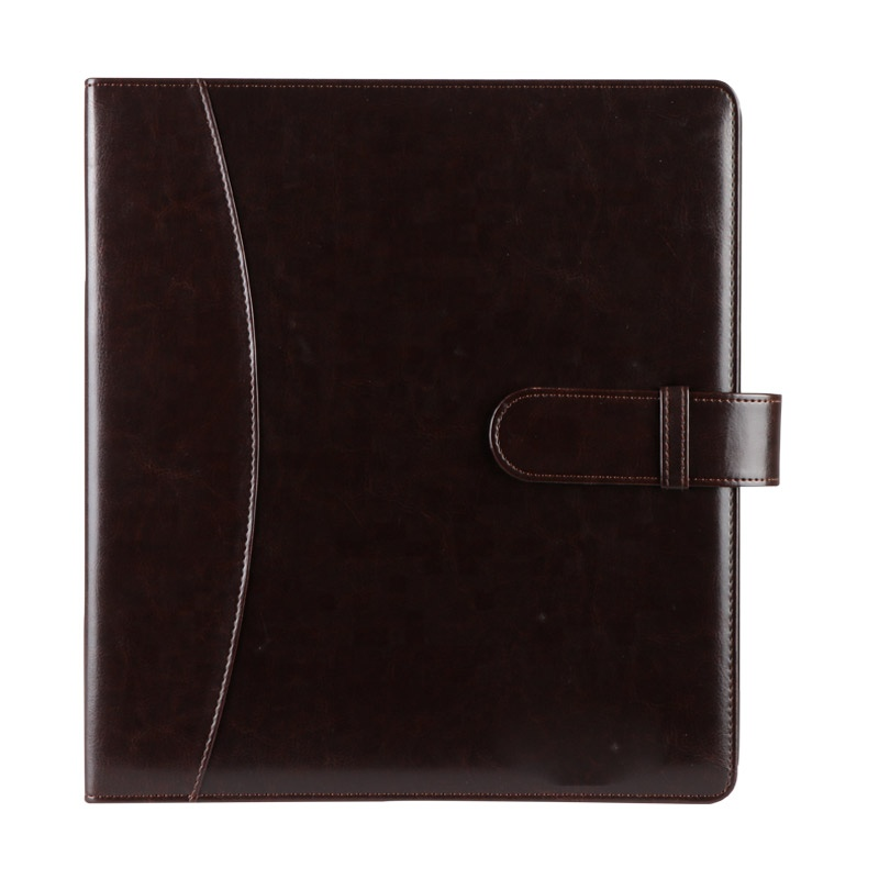 Accept Custom Printed A4 Size Logo Pu Leather Cover D Ring Binder In File Folder