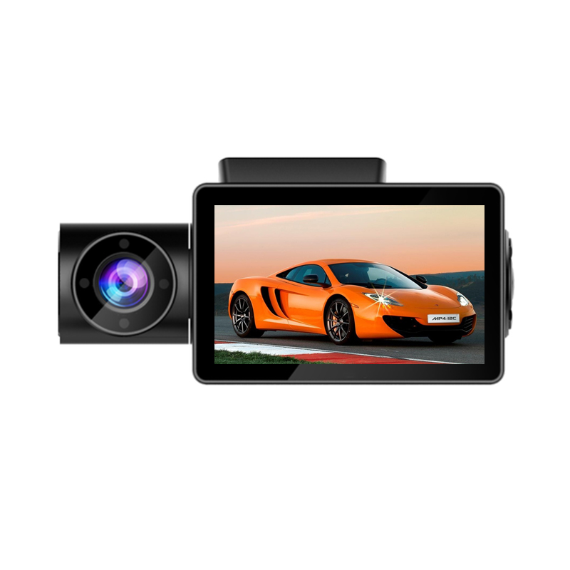 1080p Cycle Recording Night Vision Motion Detect Dual Cam Muti-Language Black Box Dash Camera