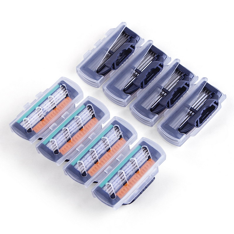Men Razor Blade Refills Shaver Cartridge Replacement Compatible with Gillette Mach3 Shaving for Mach 3 Layer 4 Layer 5 Layer
