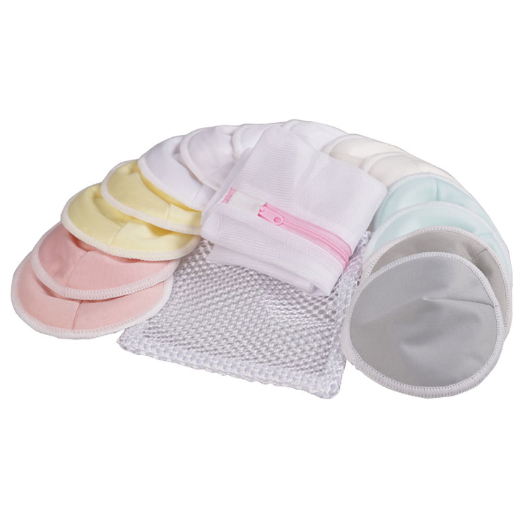 Washable Soft Contoured Reusable Organic Breast Nursing Pads