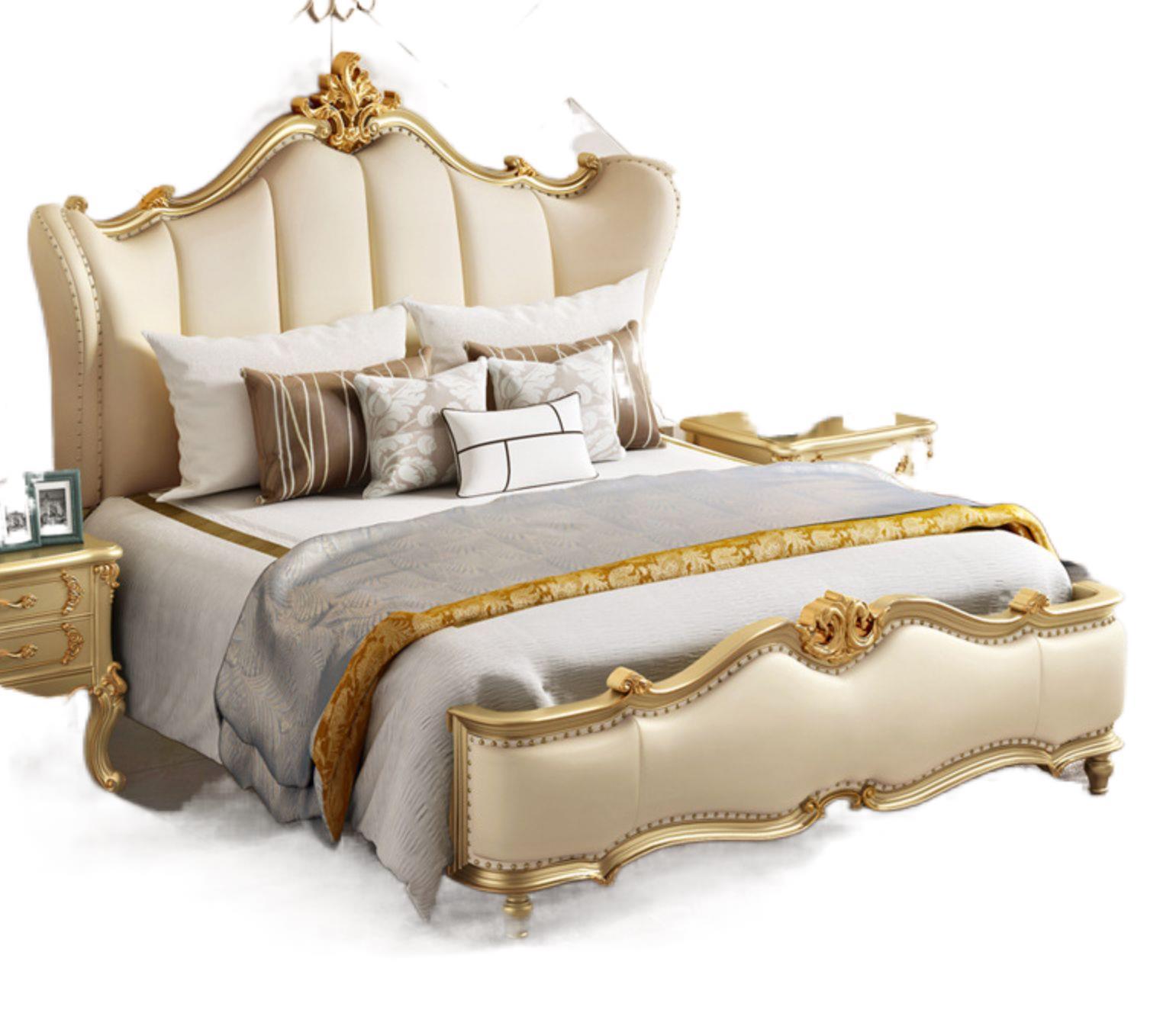 Bedroom Furniture Antique Style Solid Wood Luxury Bedroom Furniture