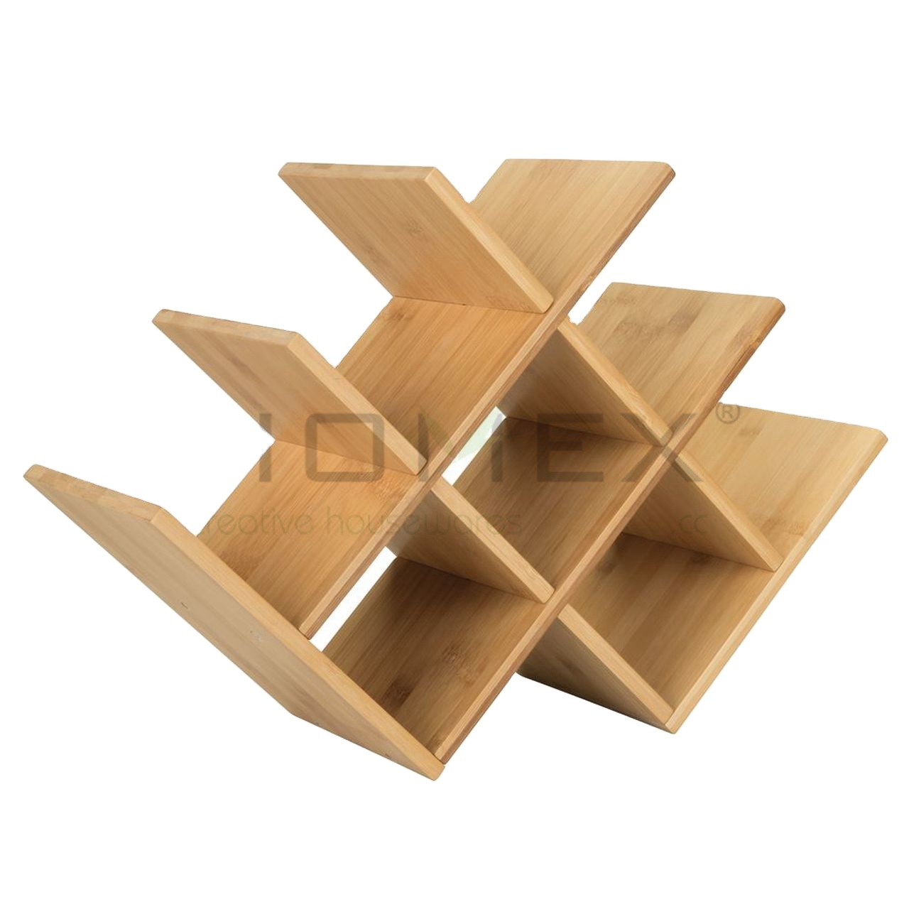 Natural Eco-Friendly Bamboo Wooden Wine Rack holder standing kitchen and home wine rack