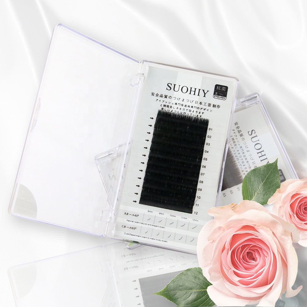 one second blooming velvet individual eyelash extensions eyelash extension cluster