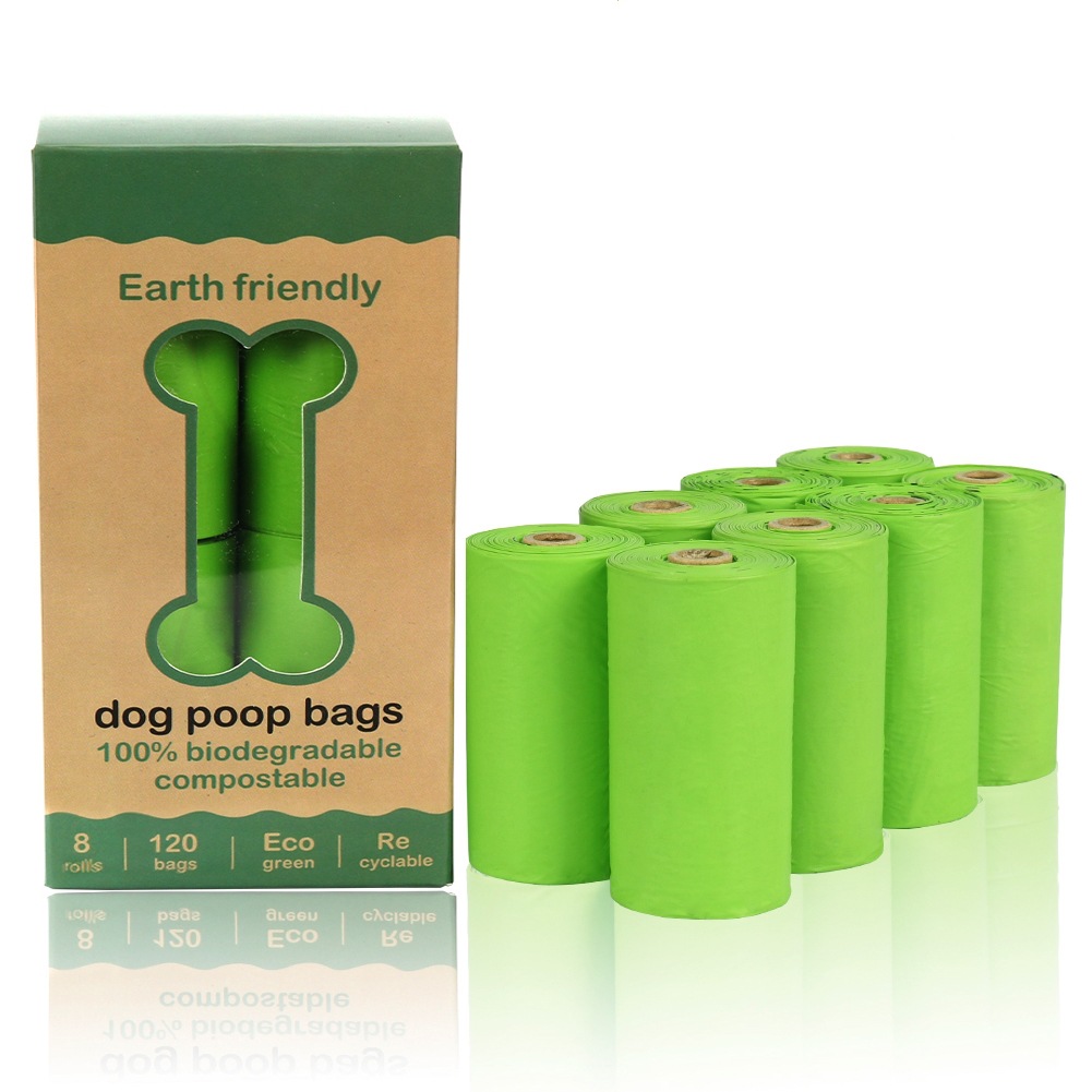 Cute solid color cheap portable dog poop bag with free holder