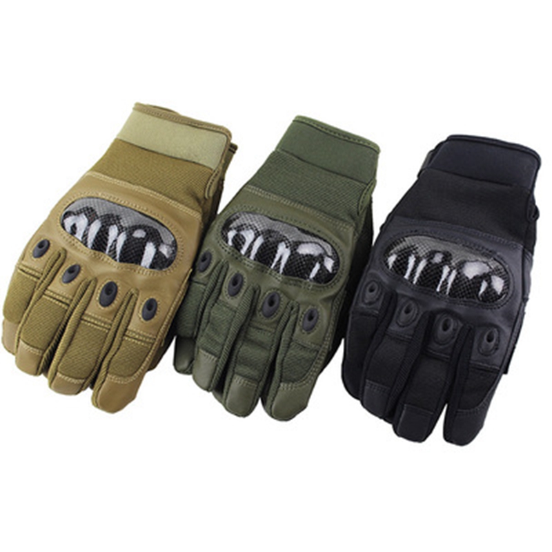 Htony Outdoor Sports Motorcycle Touch Screen Cycling airsoft shooting hard knuckle Army Military full finger Tactical Gloves