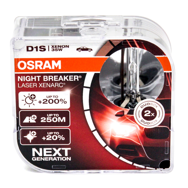 OSRAM D1S Xenon Hernia Lamp 12V Night Breaker Laser Next Generation Super Bright Car Headlight Original HID 35W (2 Pcs)