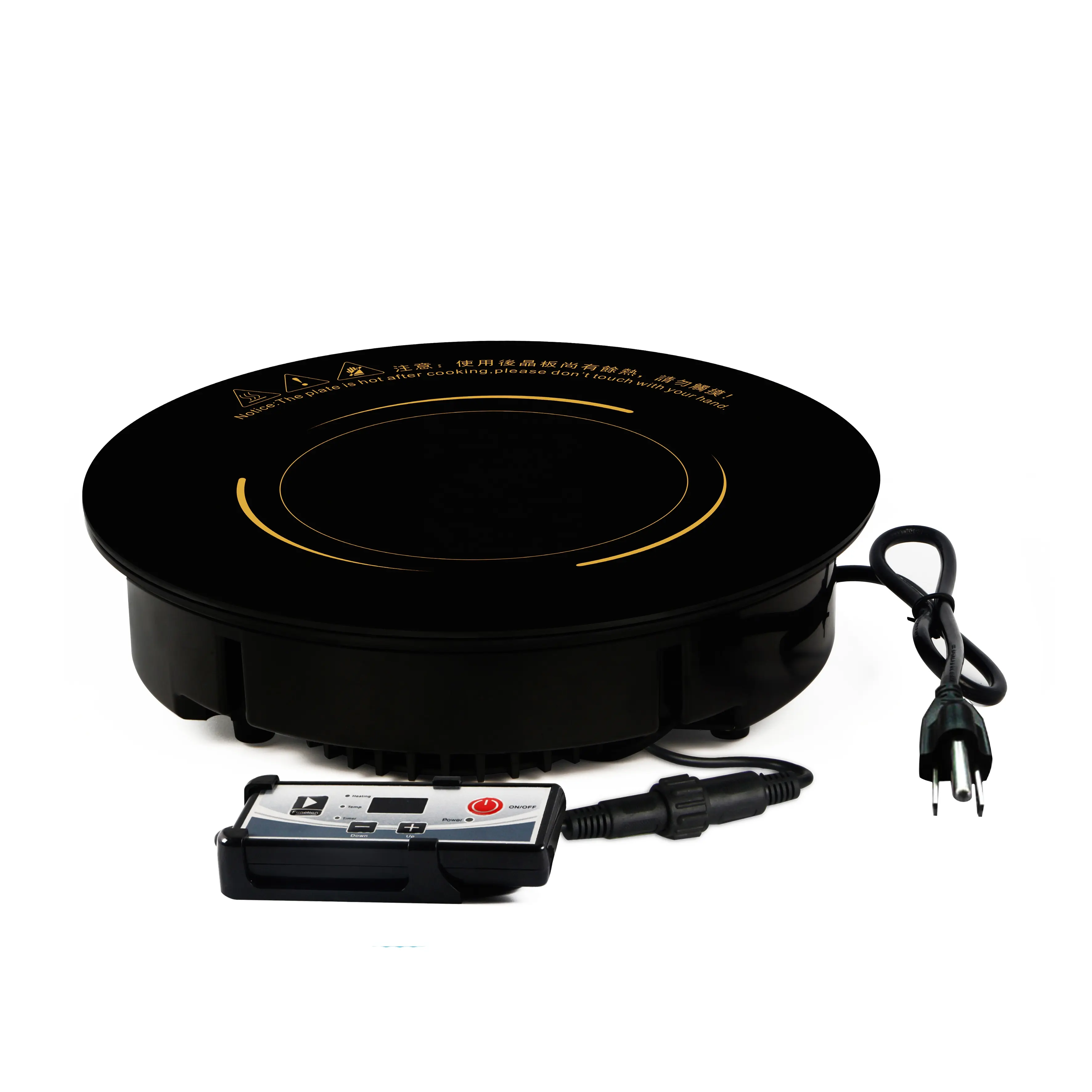 Smokeless electric hot pot and grill table in restaurant with shabu shabu hotpot cooker