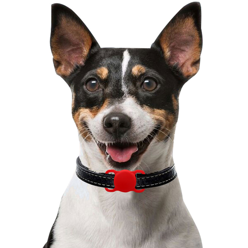 2021 pet gps tracker anti-lost protective cover for airtag dog&cat collar case liquid silicone holder for airtags