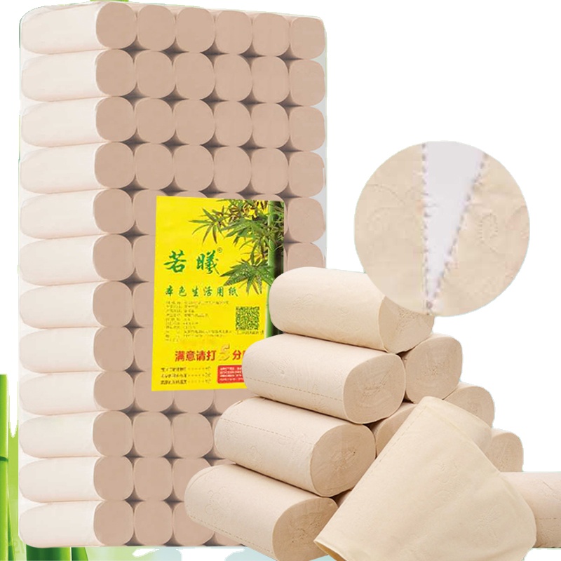 Wholesale Unbleached Bamboo Coreless Toilet Tissue Paper