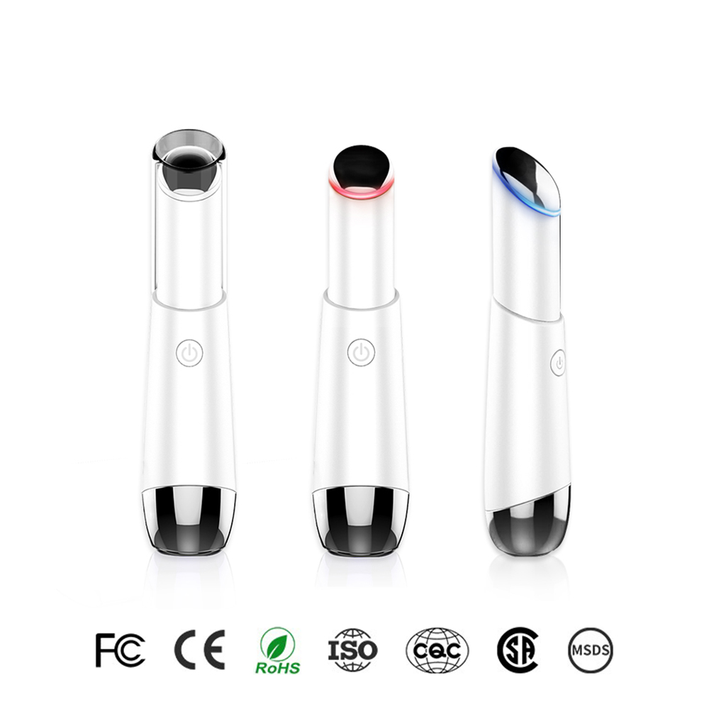 Hot Product Factory Supply Portable Beauty Care Equipment Anti Wrinkle Ion Hot Cold Electric Lip Eye Massage Pen