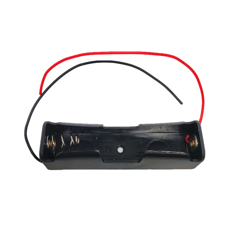 Battery base with cable 18650 battery box 18650 lithium battery box with protective plate suitable for single section 3.7V