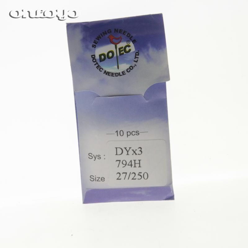 Запасные части для промышленных швейных машин, игла Dotec DYX3 DY * 3 794H для высокомощных тяжелых машин, размер 27/250