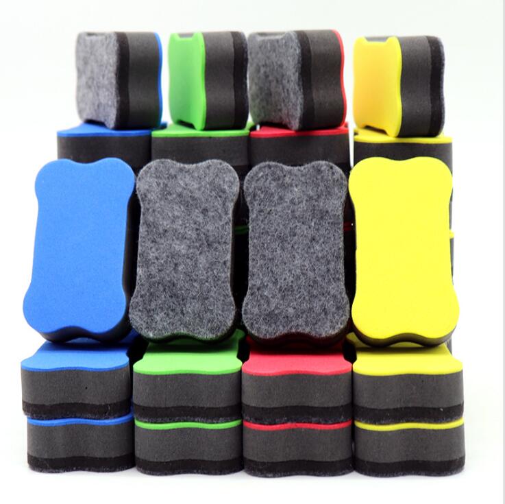 EVA felt flannelette white eraser small dog bone with magnetic eraser Board Eraser
