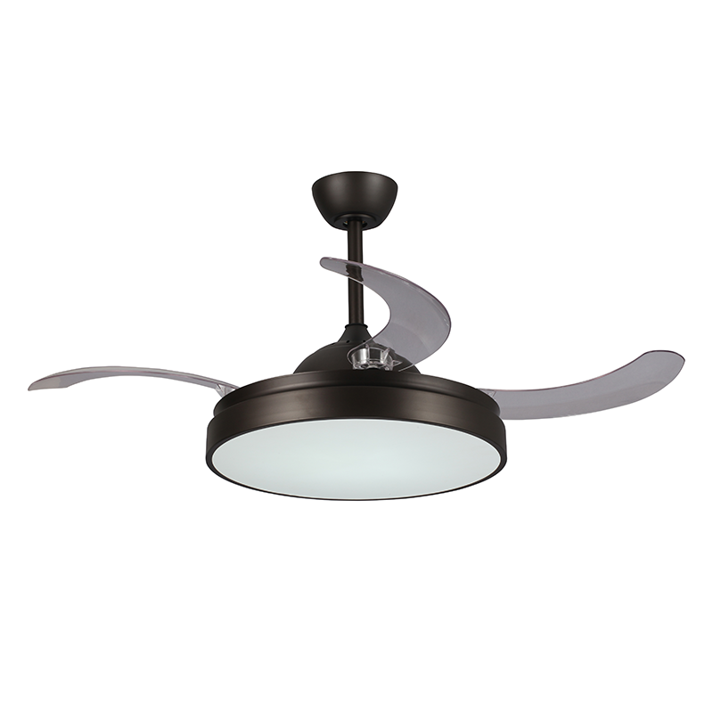 Chandelier fan Ceiling fan light with remote retractable fandelier ceiling fan