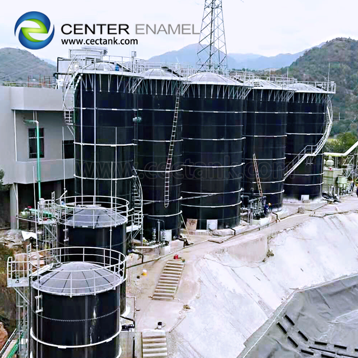 vitreous enamel coated bolted steel anaerobic/aerobic digestion tank