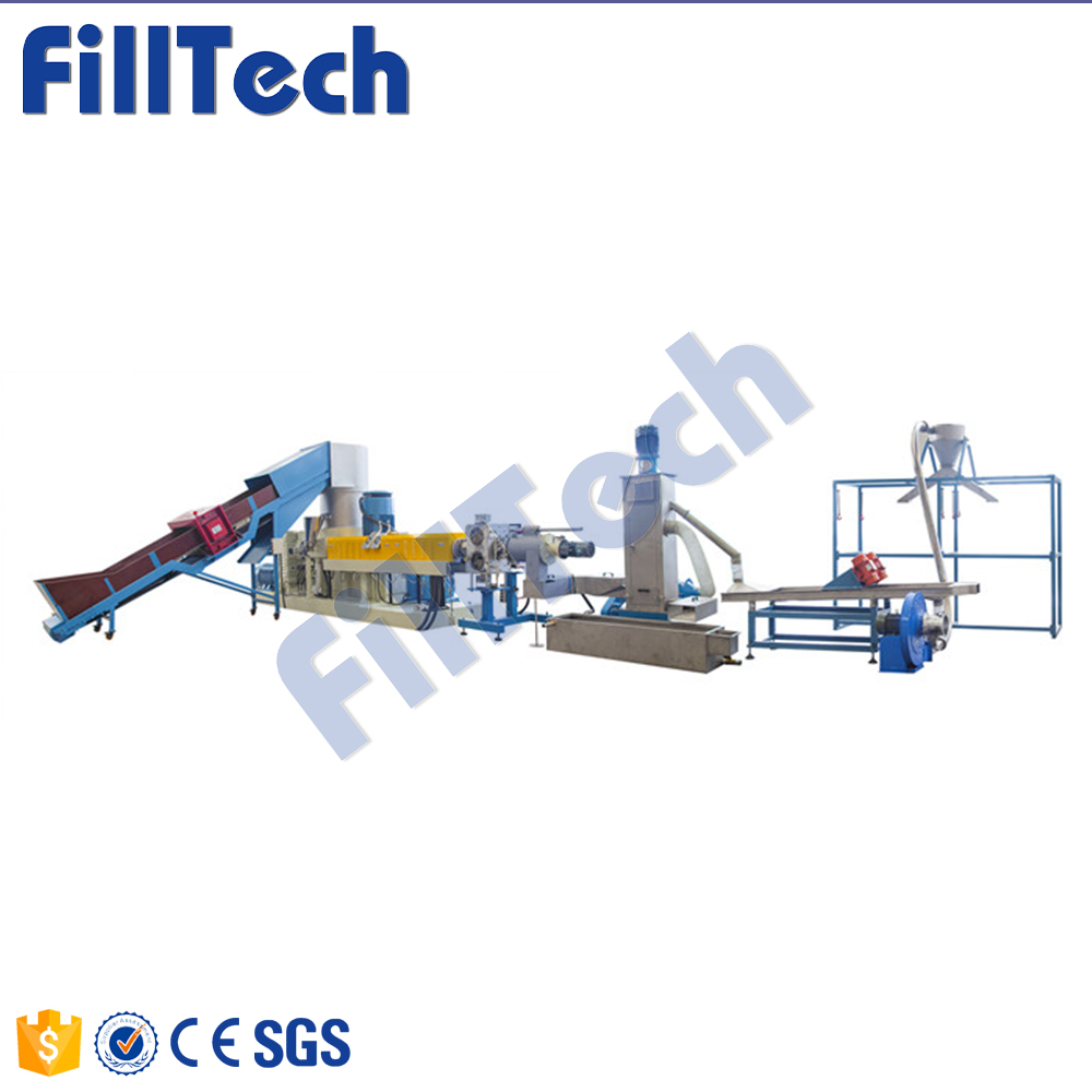 High productivity customized intelligent automatic double stage hdpe granules making machine