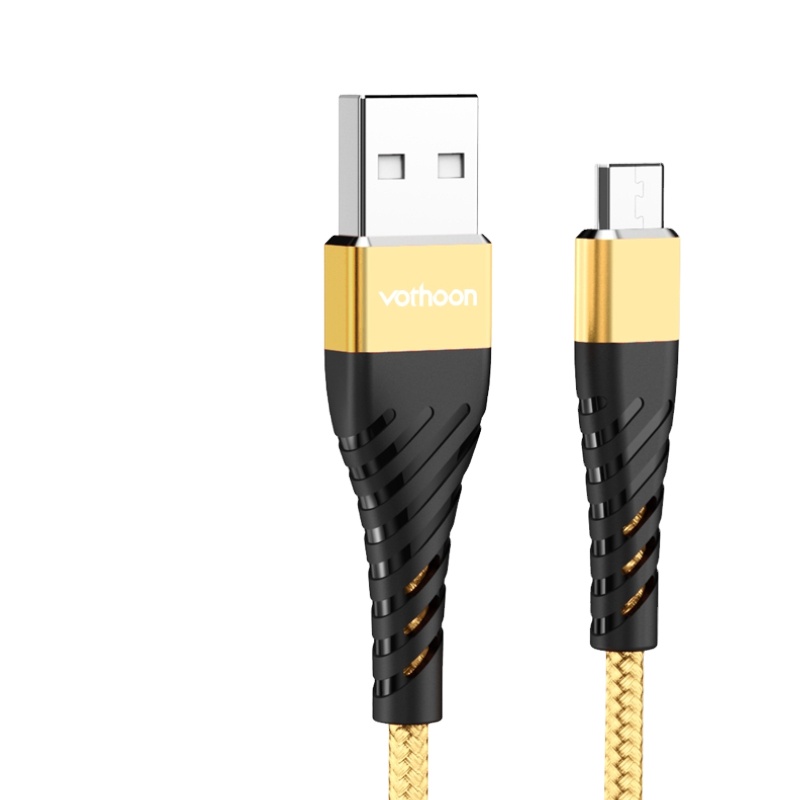 VOTHOON Nylon Braided Cable Micro USB Cable Fast Charging Mobile Phone Data Cable for Xiaomi