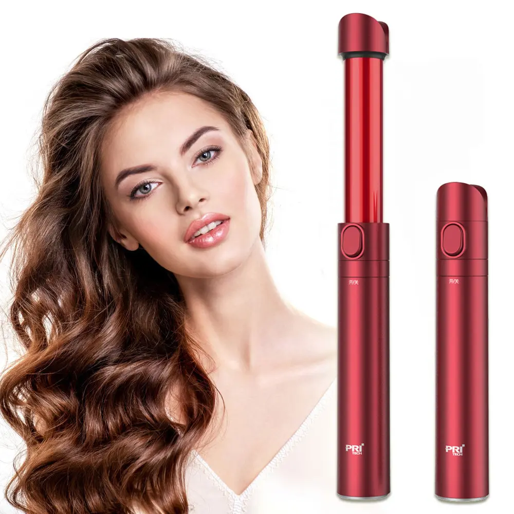 Hair Curler Professional Pritech Scalable Usb Ceramic Professional New Electric Portable Cordless Hair Curler 2 In 1