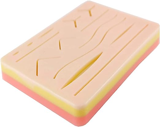 Silicone Suture Pad Medical Students Human Skin Suture Training Model Wound Dressing Suture Practice Kits