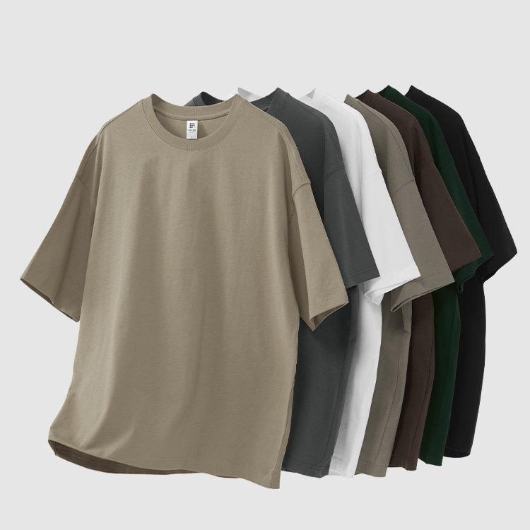 INFLATION gsm Cotton T-shirt men Heavyweight unisex Streetwear custom men's Oversized tshirt