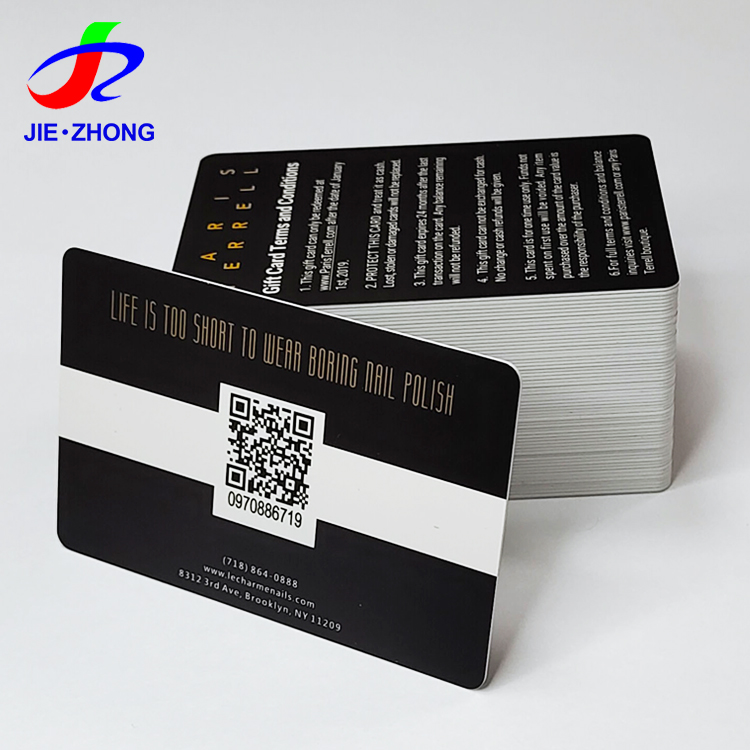 Пластиковый QR-код, индивидуальная печать на подарочных картах из ПВХ