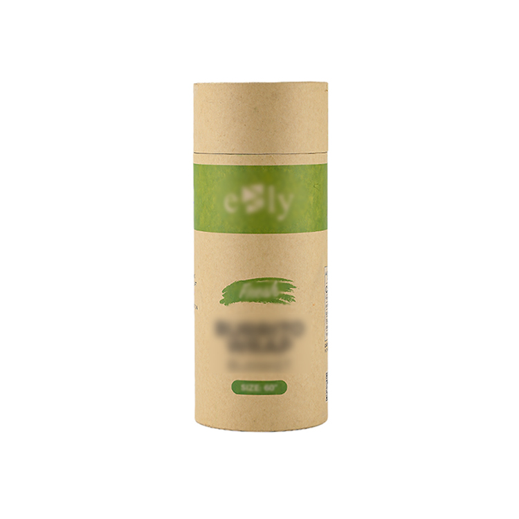 Custom food grade recycled cylinder packaging box kraft paper cardboard tubes