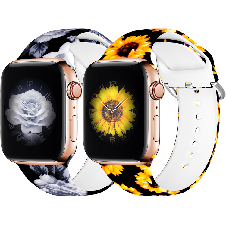 Ремешок для часов с принтом 42 мм 44 мм, ремешок для часов apple i watch 5