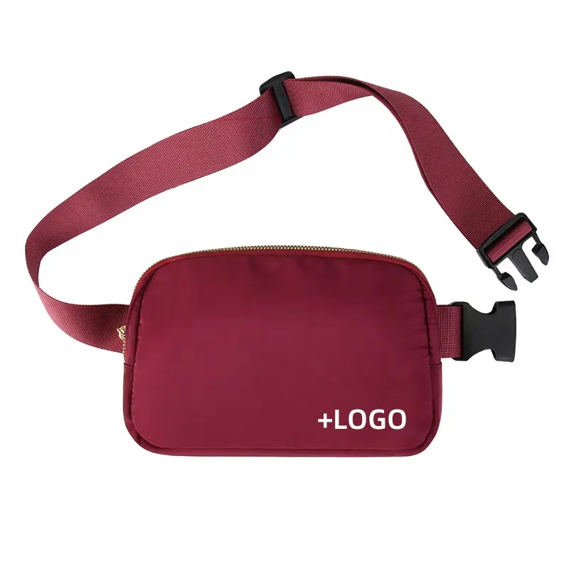 Casual Fashion Nylon Mini Fanny Pack Unisex Custom Waist Sport Bag Travel Crossbody Everywhere Belt Bag With Adjustable Strap
