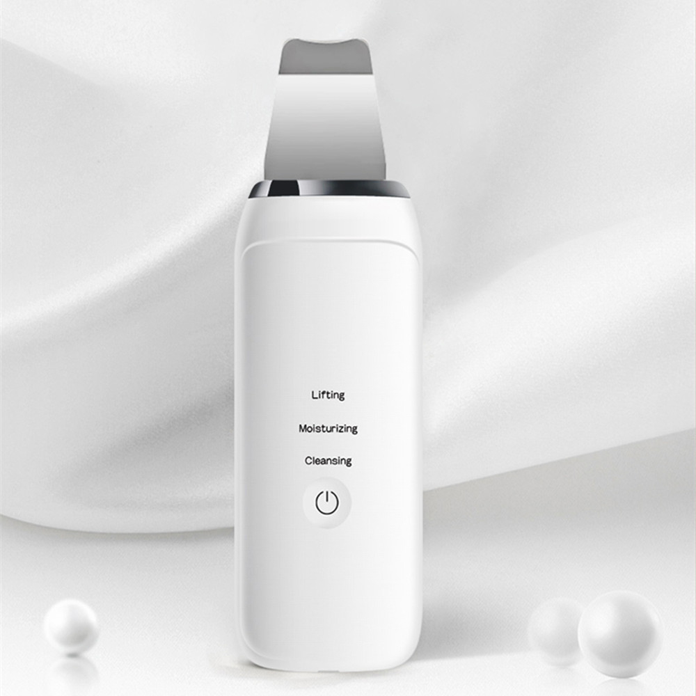Rechargeable Ultrasonic Skin Scrubber Facial Cleaner Skin Lifting Face Blackhead Removal Exfoliating Pore Cleaner Tools