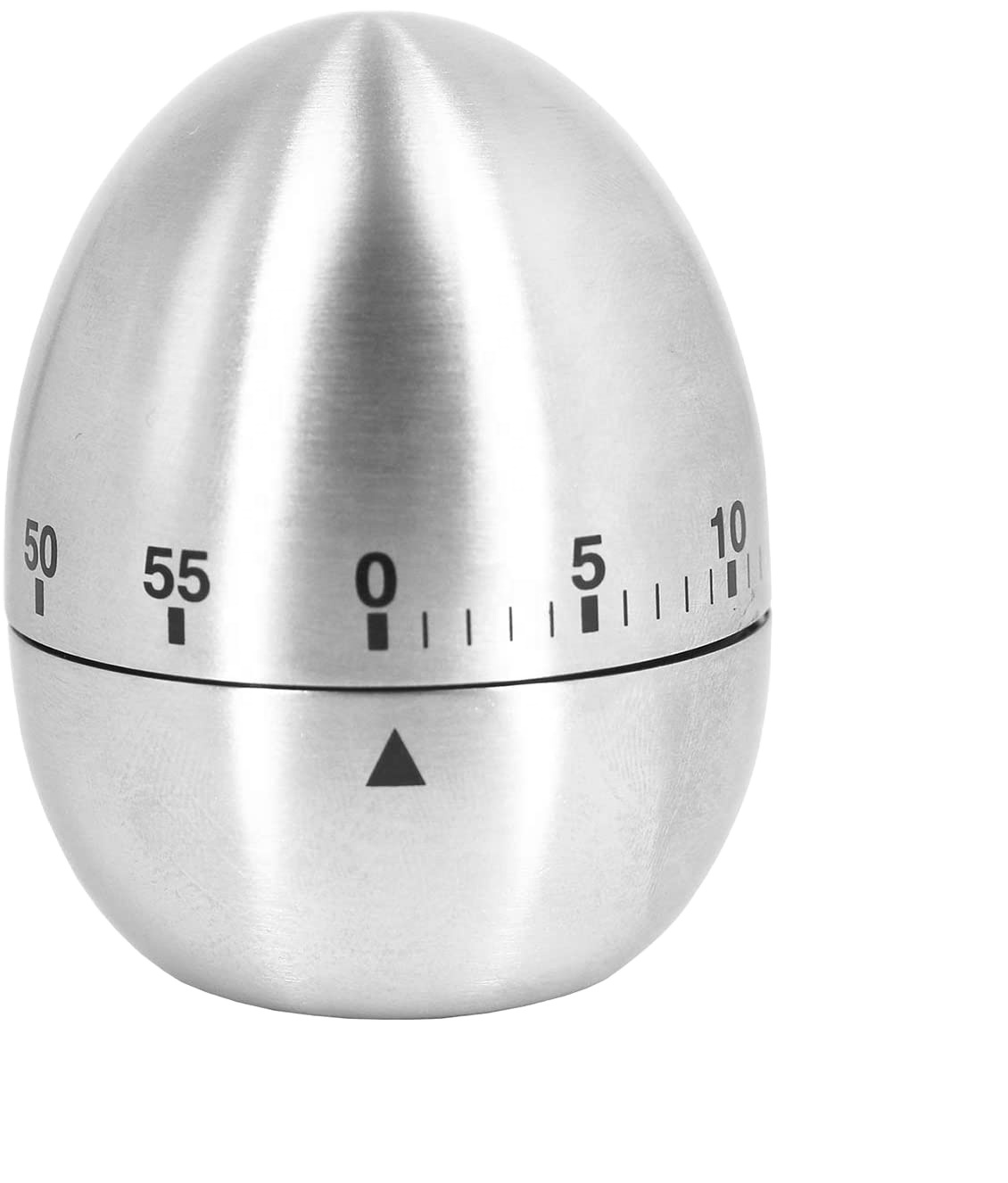 Egg Kitchen Timer Cute Manual Stainless Steel Metal Mechanical Visual Countdown Cooking Timer with Loud Alarm for Kids Cooking