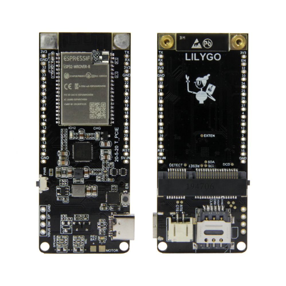 TTGO T-PCIE ESP32-WROVER-B AXP192 Чип WIFI Blue-tooth Nano карта SIM серия композитная плата для разработки
