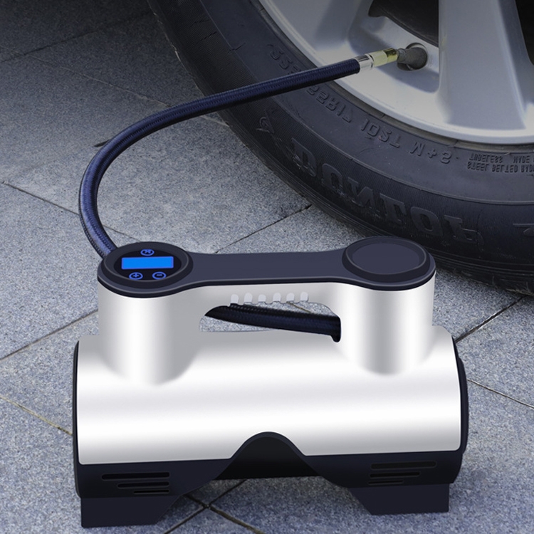 Беспроводной автомобильный насос с USB-зарядкой, портативный компактный автомобильный насос для очистки шин, надувной насос для шин с цифровым дисплеем